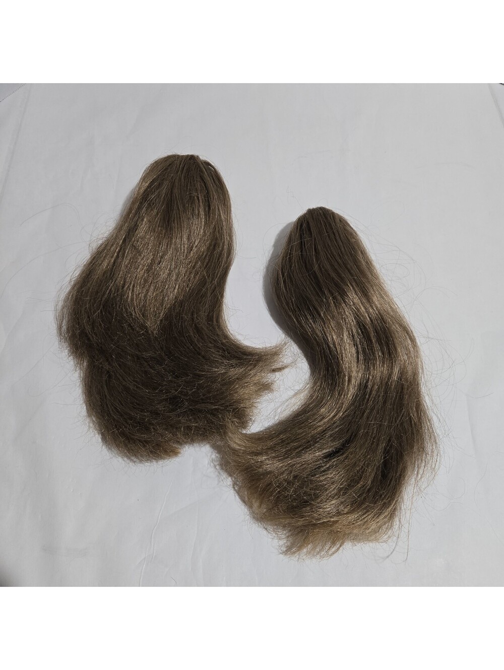 Set of 2 Mona Liza Claw Clip Pony Tail Medium Brown Hair Extension 12" Clip-On